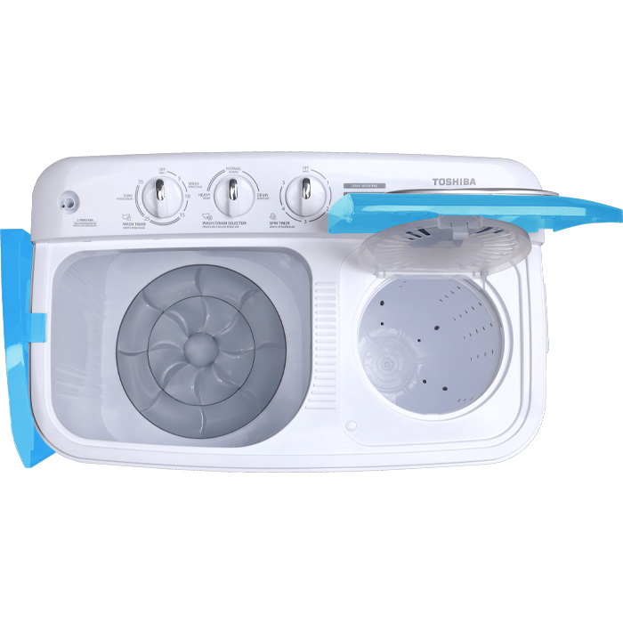 Toshiba Mesin Cuci 2 Tabung Twin Tube E06 Series 6.5 Kg - VH-H75MN-(WB) | VHH75MN(WB)